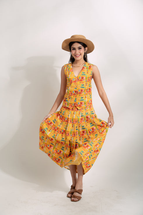 EMGEE by Get Spotted: Cecilia Vest in Batang 90s Fabric